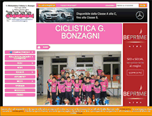 Tablet Screenshot of ciclisticabonzagni.it